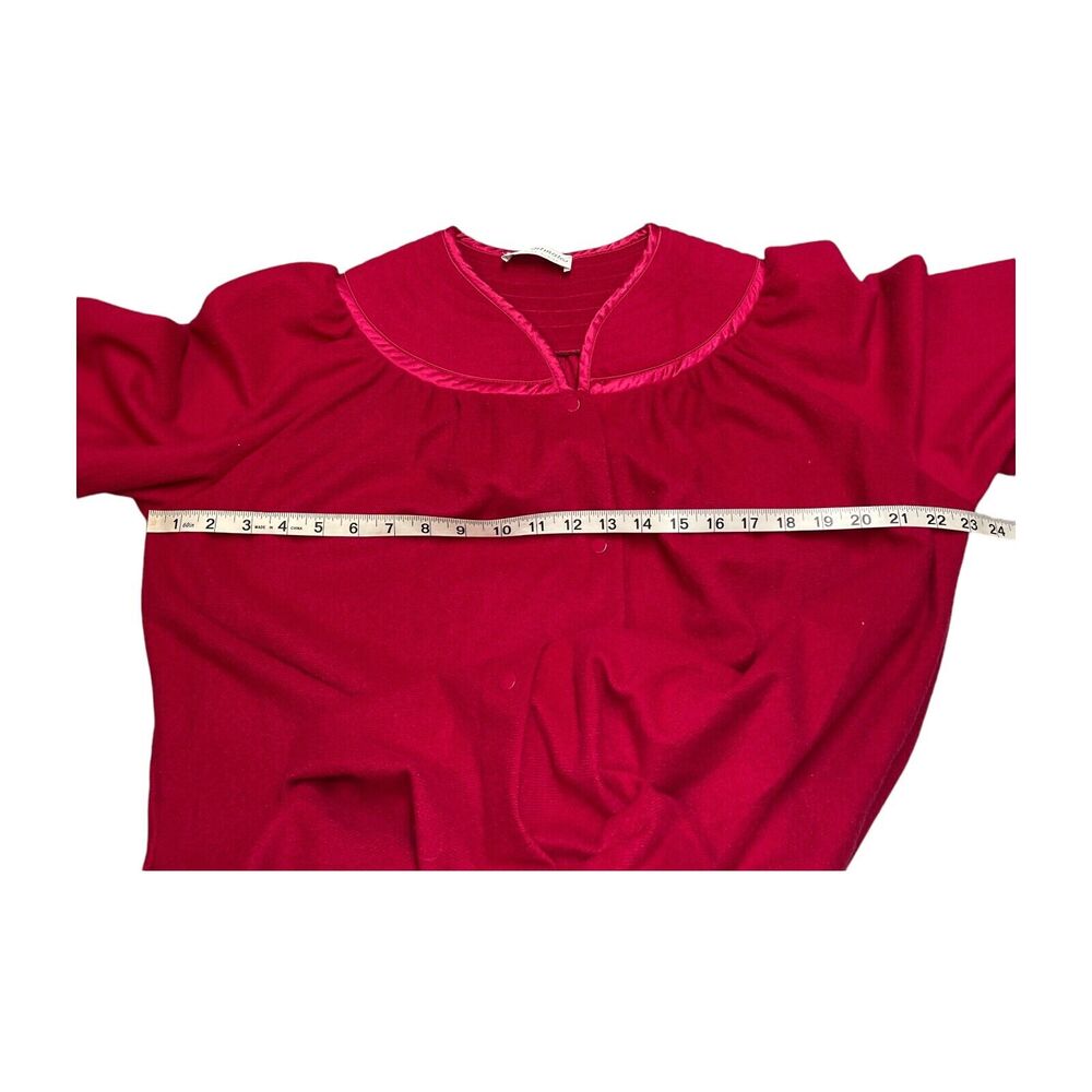 Enchantments By Miss Elaine Housecoat Women's Pink Raglan Sleeve Robe - Picture 4 of 6